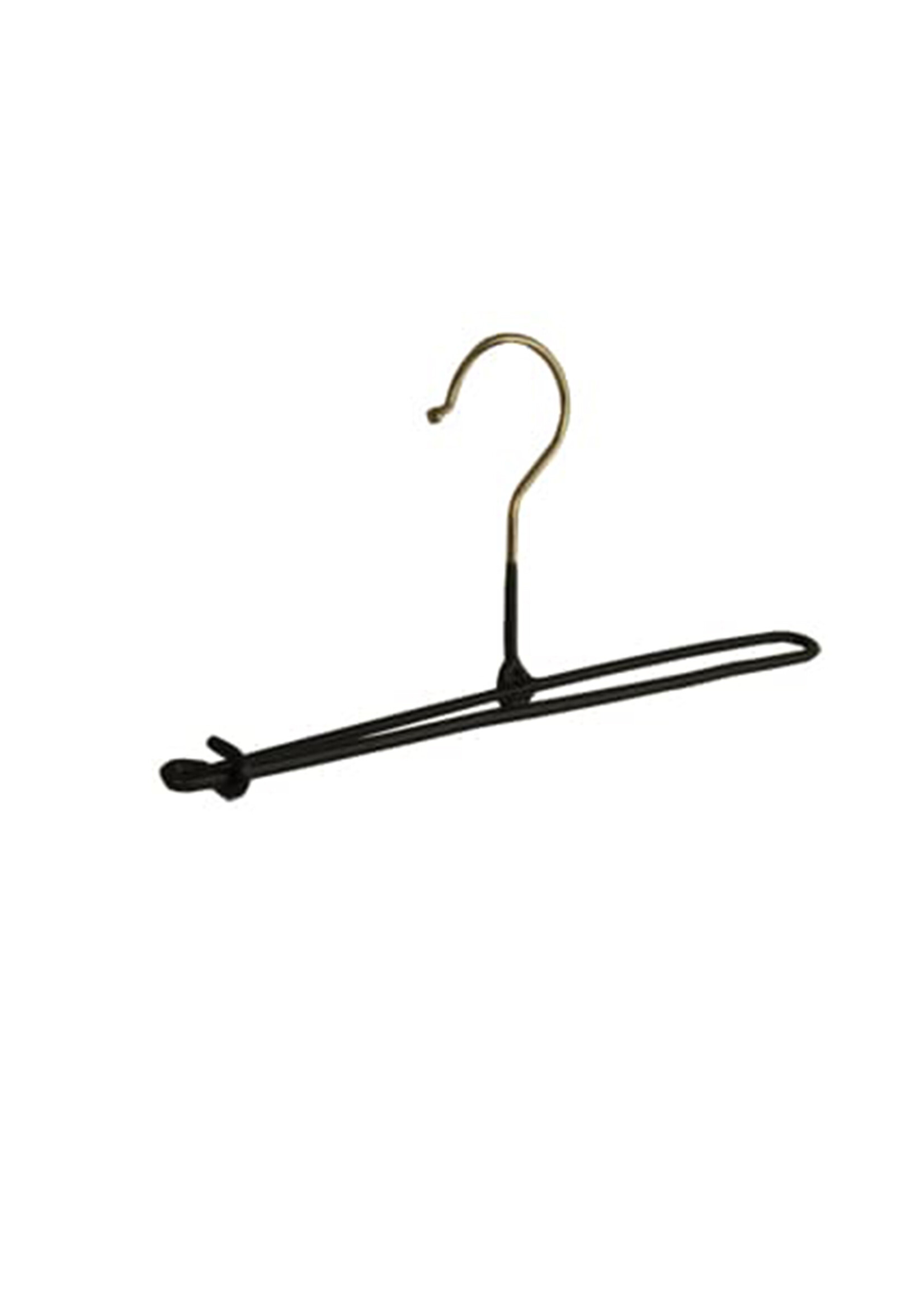Broekspeld - Baby - 7982 - 30 Stuks - metaal - Zwart - Anti-slip Coating - 26 cm - Broekhanger - Pantalonhanger - Rokhanger - Babybügel
