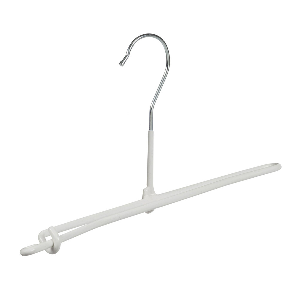 Broekspeld - Baby - 7982 - 10 Stuks - metaal - Wit - Anti-slip Coating - 26 cm - Broekhanger - Pantalonhanger - Rokhanger - Babybügel