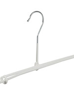 Broekspeld - Baby - 7982 - 50 Stuks - metaal - Wit - Anti-slip Coating - 26 cm - Broekhanger - Pantalonhanger - Rokhanger - Babyhanger
