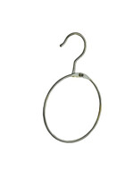 Warenring - Riemhanger - 7985 - 20 Stuks - metaal - Verchroomd - Haak - Ø 12 cm - Sjaalhanger - Stropdashanger - Marktring