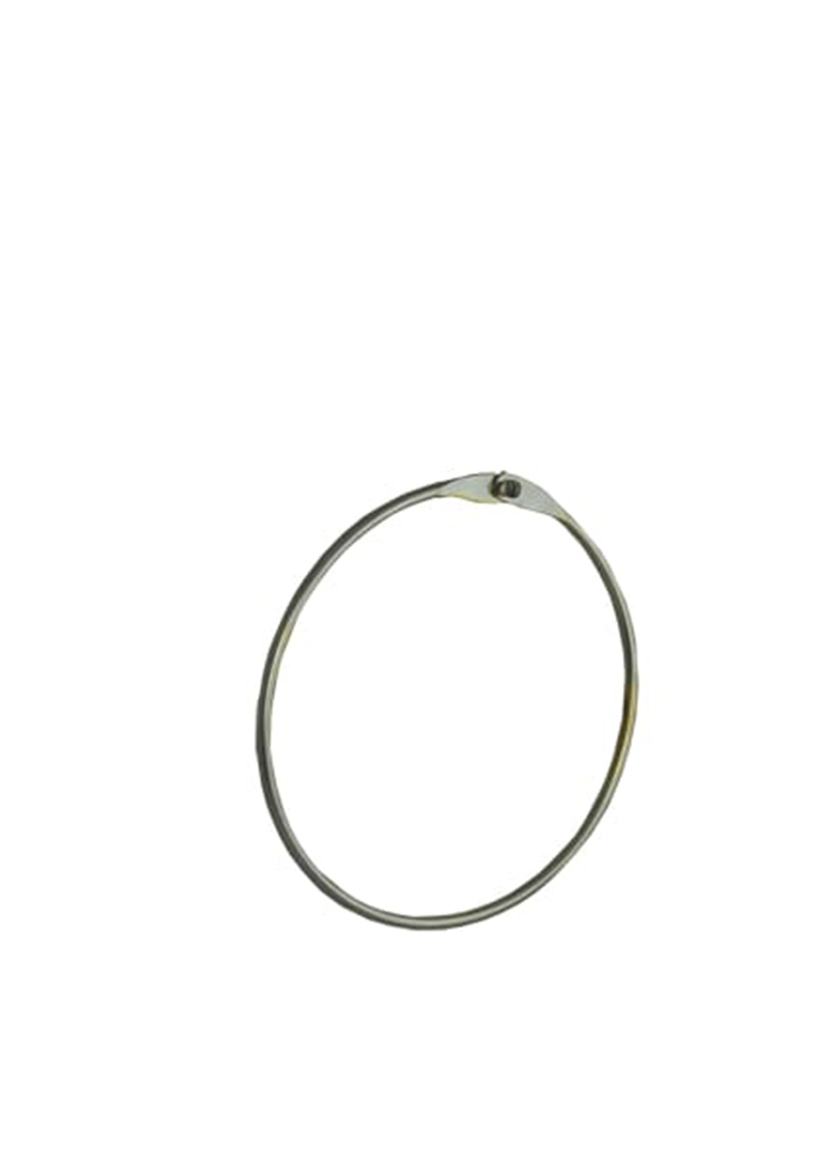 Warenring - Riemhanger - 7986 - 20 Stuks - metaal - Verchroomd - zonder Haak - Ø 12 cm - Sjaalhanger - Stropdashanger - Marktring