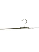 Rokspanner - Broekspanner - 8112 - 30 Stuks - metaal - Verchroomd - Zwart - Anti-slip Coating - 26-52 cm - Zilver