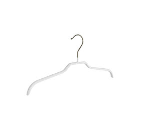 Kledinghanger - Baby - 8308 - 50 Stuks - Blousehanger - Shirthanger - metaal - Wit - Anti-slip Coating - 28 cm - Kleerhanger - Babyhanger
