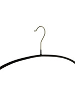 Kledinghanger - Volwassenen - 8313 - 50 Stuks - Blousehanger - Shirthanger - metaal - Zwart - Anti-slip Coating - 40 cm - Kleerhanger