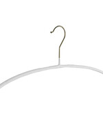 Kledinghanger - Volwassenen - 8314 - 10 Stuks - Blousehanger - Shirthanger - metaal - Wit - Anti-slip Coating - 46 cm - Kleerhanger