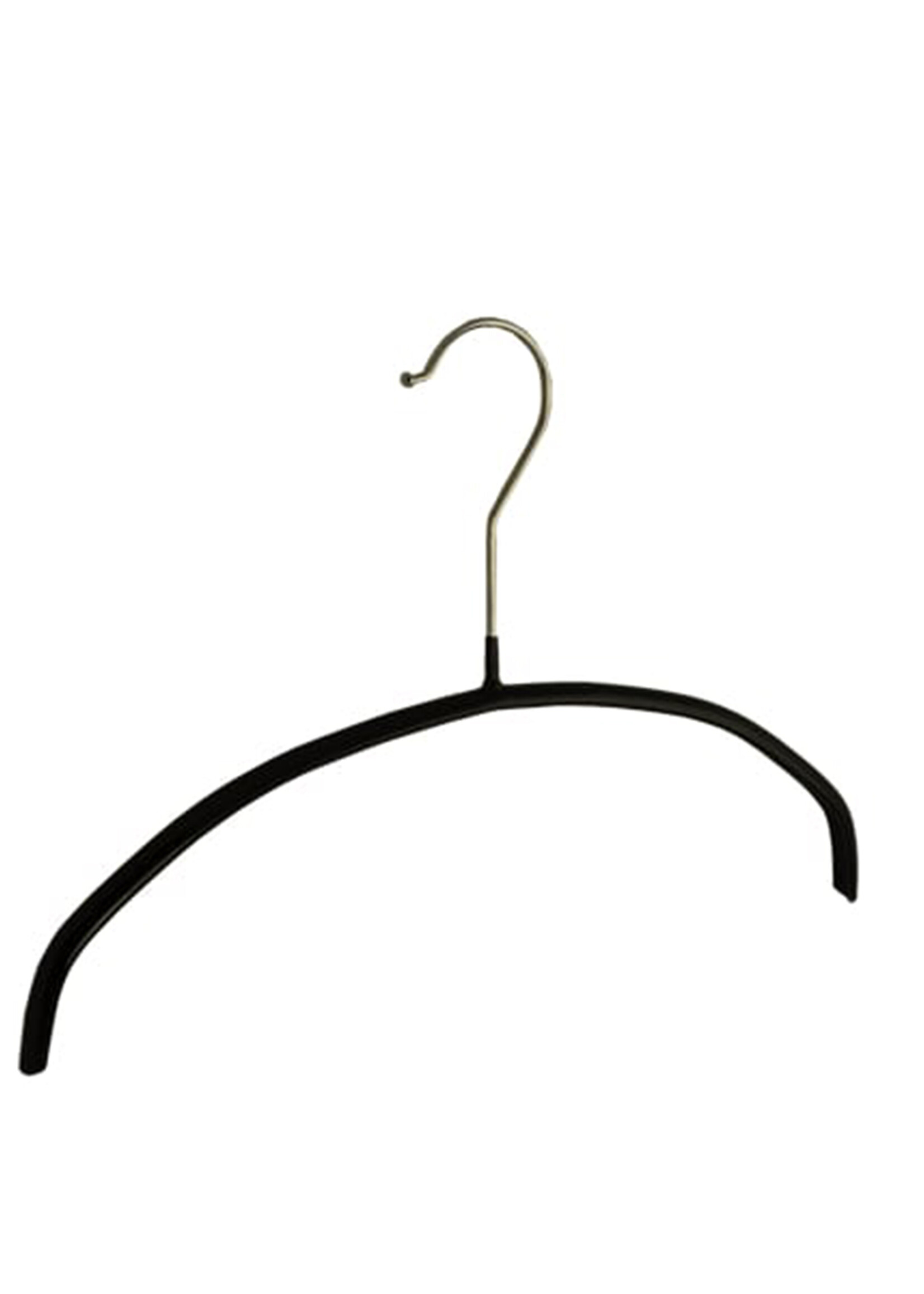Kledinghanger - Kinderen - 8316 - 40 Stuks - Blousehanger - Shirthanger - metaal - Zwart - Anti-slip Coating - 36 cm - Kleerhanger