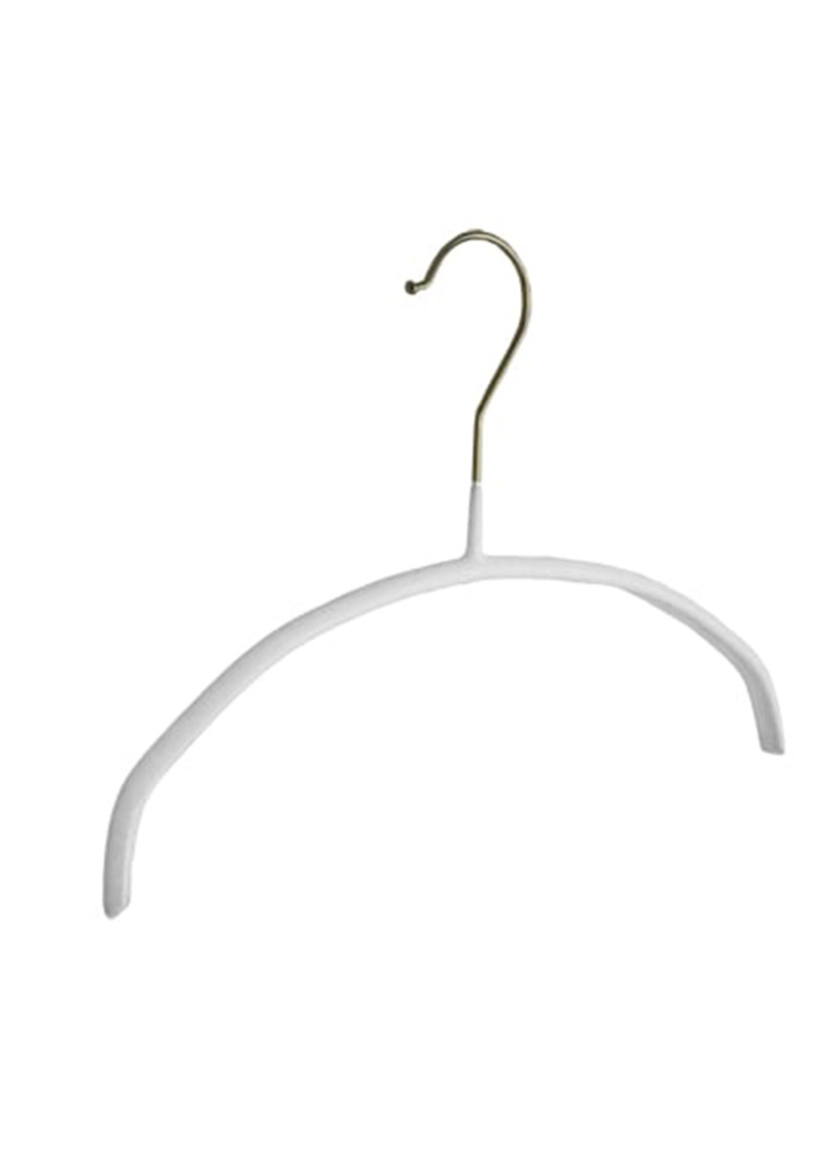 Kledinghanger - Kinderen - 8316 - 30 Stuks - Blousehanger - Shirthanger - metaal - Wit - Anti-slip Coating - 36 cm - Kleerhanger