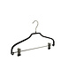 Kledinghanger - Volwassenen - 8327 - 10 Stuks - Blousehanger - Shirthanger - metaal - Zwart - Anti-slip Coating - Verschuifbare Anti-slip knijpers - 40 cm - Kleerhanger Kledinghanger - Volwassenen - 8327 - 10 Stuks - Blousehanger - Shirthanger - metaal - Zwart - Anti-slip Coating - Verschuifbare Anti-slip knijpers - 40 cm - Kleerhanger