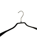 Mantelhanger - Kostuumhanger - Jassenhanger - Volwassenen - 8339 - 25 Stuks - metaal - Zwart - Anti-slip Coating - Schouderverbreding 3,5 cm - 46 cm - Kledinghanger - Kleerhanger