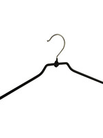Rokhanger - Volwassenen - 8346 - 10 Stuks - metaal - Zwart - Anti-slip Coating - 46 cm - Kledinghanger - Kleerhanger