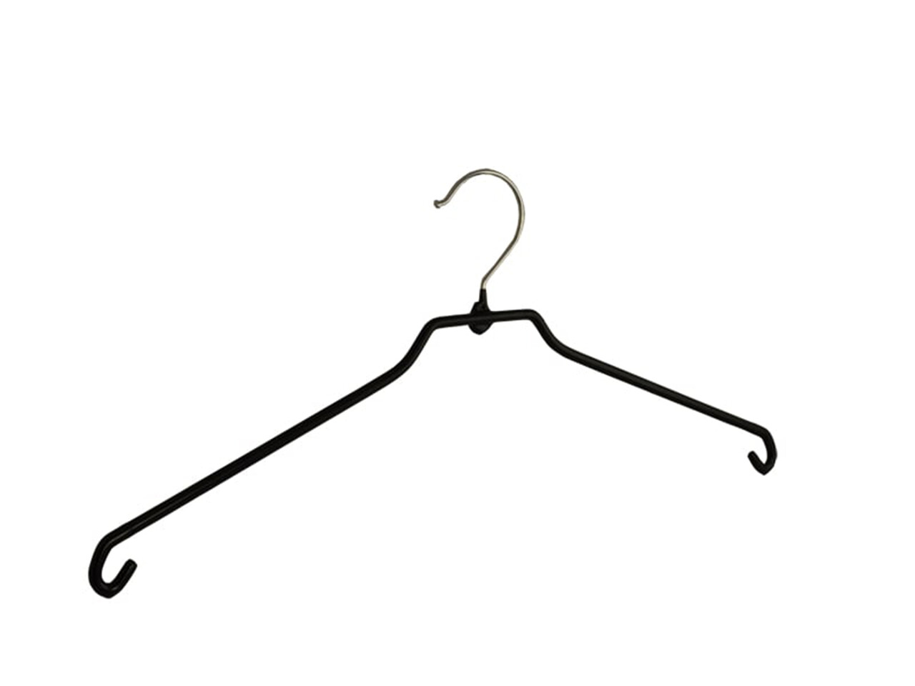 Rokhanger - Volwassenen - 8346 - 30 Stuks - metaal - Zwart - Anti-slip Coating - 46 cm - Kledinghanger - Kleerhanger