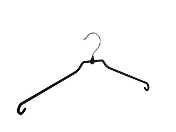 Rokhanger - Volwassenen - 8346 - 40 Stuks - metaal - Zwart - Anti-slip Coating - 46 cm - Kledinghanger - Kleerhanger