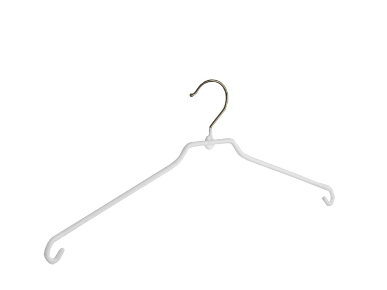 Rokhanger - Volwassenen - 8346 - 40 Stuks - metaal - Wit - Anti-slip Coating - 46 cm - Kledinghanger - Kleerhanger Rokhanger - Volwassenen - 8346 - 40 Stuks - metaal - Wit - Anti-slip Coating - 46 cm - Kledinghanger - Kleerhanger