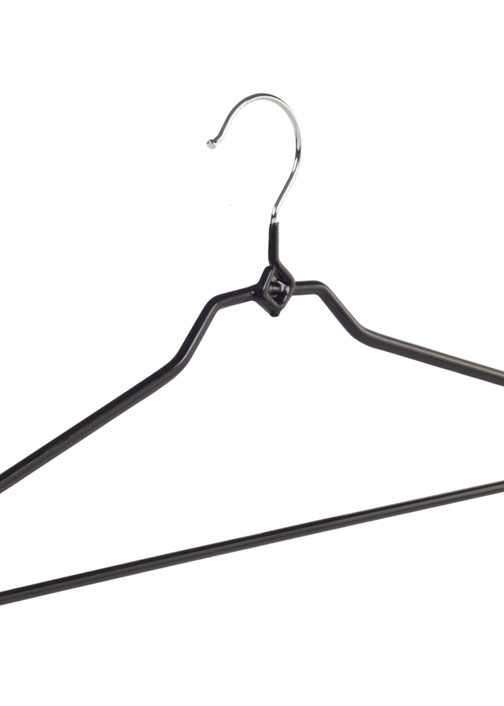 Broekhanger - Volwassenen - 8348 - 30 Stuks - metaal - Zwart - Anti-slip Coating - 40 cm - Pantalonhanger - Kledinghanger - Kleerhanger
