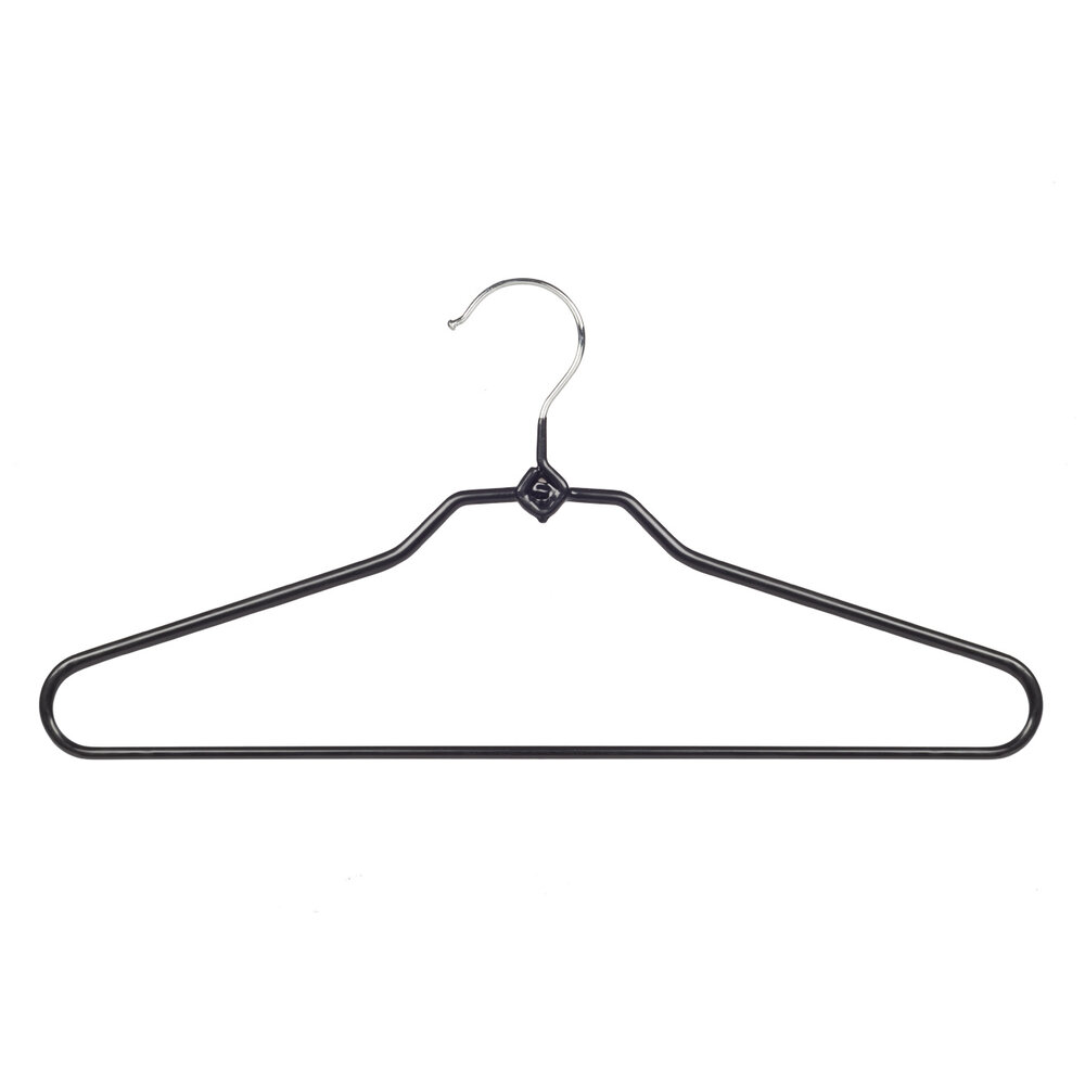 Broekhanger - Volwassenen - 8348 - 30 Stuks - metaal - Zwart - Anti-slip Coating - 40 cm - Pantalonhanger - Kledinghanger - Kleerhanger