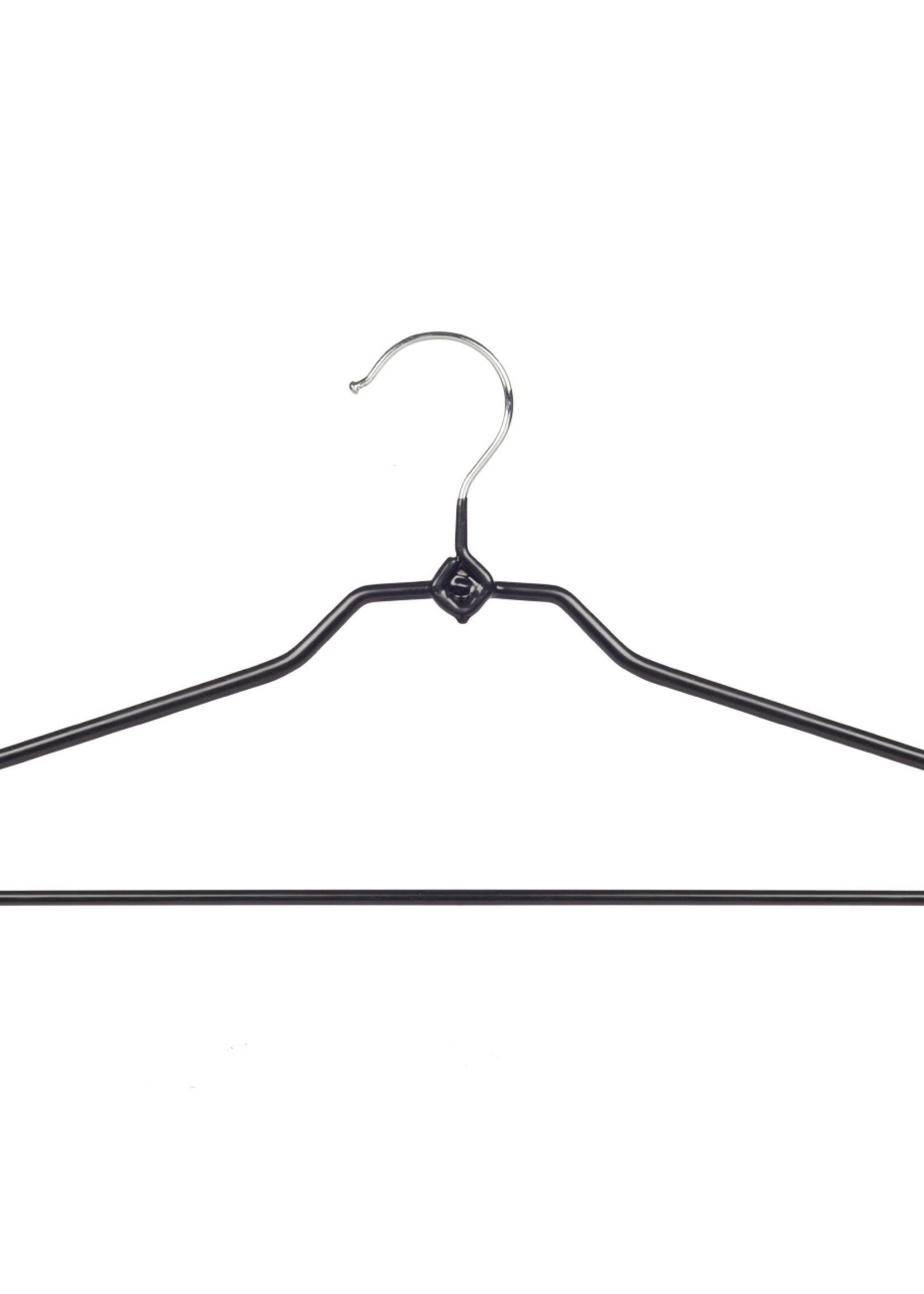 Broekhanger - Volwassenen - 8348 - 30 Stuks - metaal - Zwart - Anti-slip Coating - 40 cm - Pantalonhanger - Kledinghanger - Kleerhanger