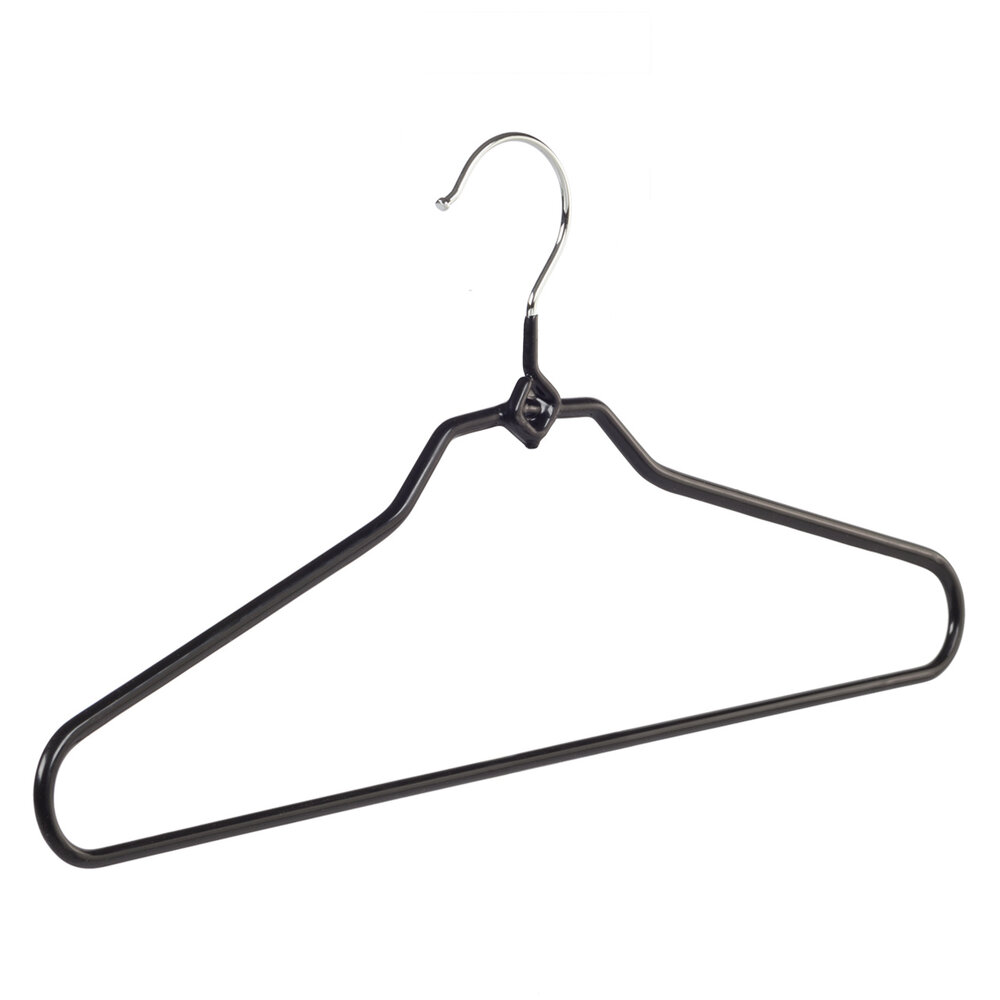 Broekhanger - Volwassenen - 8348 - 50 Stuks - metaal - Zwart - Anti-slip Coating - 40 cm - Pantalonhanger - Kledinghanger - Kleerhanger