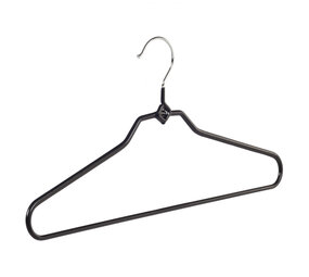 Broekhanger - Volwassenen - 8348 - 50 Stuks - metaal - Zwart - Anti-slip Coating - 40 cm - Pantalonhanger - Kledinghanger - Kleerhanger