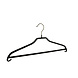Kledinghanger - Volwassenen - 8352 - 15 Stuks - Blousehanger - Shirthanger - metaal - Zwart - Anti-slip Coating - Broeklat - 46 cm - Kleerhanger Kledinghanger - Volwassenen - 8352 - 15 Stuks - Blousehanger - Shirthanger - metaal - Zwart - Anti-slip Coating - Broeklat - 46 cm - Kleerhanger