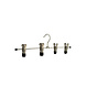 Knijperhanger - Volwassenen - 8365 - 20 Stuks - metaal - Verchroomd - Zwart - 4 Verschuifbare Anti-slip Maxi knijpers - 40 cm - Rokhanger - Broekhanger - Pantalonhanger - Kledinghanger - Kleerhanger Knijperhanger - Volwassenen - 8365 - 20 Stuks - metaal - Verchroomd - Zwart - 4 Verschuifbare Anti-slip Maxi knijpers - 40 cm - Rokhanger - Broekhanger - Pantalonhanger - Kledinghanger - Kleerhanger