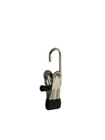 Laarzenknijper - Laarzenklem - Klemhaken - 8382 - 20 Stuks - metaal - Verchroomd - Zwart - Anti-slip Coating - 5,5 cm Klem - Kledinghanger - Kleerhanger - Knijperhanger