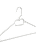 Multihanger - Kinderen - 8444 - 50 Stuks - Kunststof - Wit - Blousehanger - Shirthanger - 33 cm - Kinderhanger - Kledinghanger - Kleerhanger
