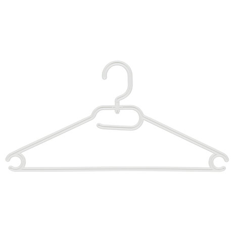 Multihanger - Kinderen - 8444 - 50 Stuks - Kunststof - Wit - Blousehanger - Shirthanger - 33 cm - Kinderhanger - Kledinghanger - Kleerhanger Multihanger - Kinderen - 8444 - 50 Stuks - Kunststof - Wit - Blousehanger - Shirthanger - 33 cm - Kinderhanger - Kledinghanger - Kleerhanger