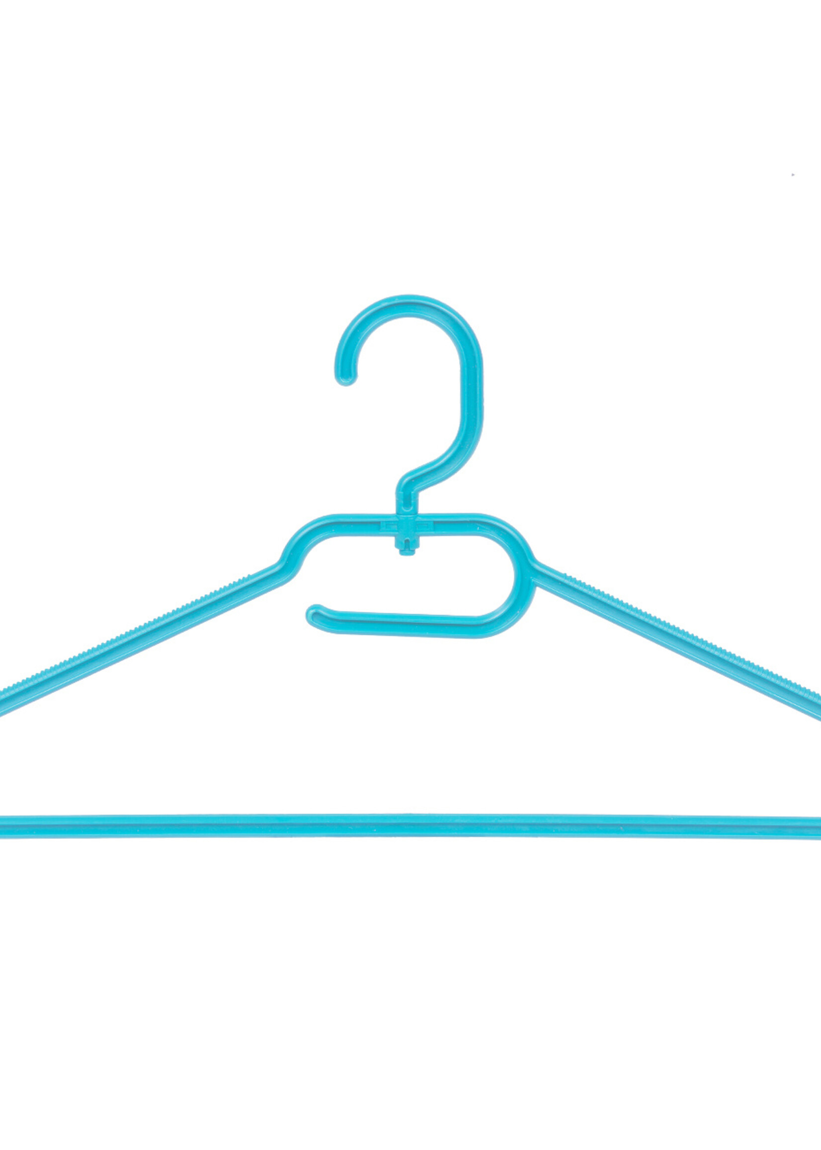 Multihanger - Kinderen - 8444 - 50 Stuks - Kunststof - Lichtblauw - Blousehanger - Shirthanger - 33 cm - Kinderhanger - Kledinghanger - Kleerhanger