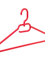 Multihanger - Volwassenen - 8445 - 10 Stuks - Kunststof - Rood - Blousehanger - Shirthanger - 42 cm - Kledinghanger - Kleerhanger