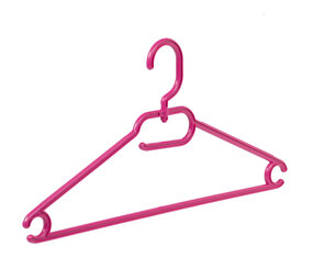 Multihanger - Volwassenen - 8445 - 50 Stuks - Kunststof - Paars - Blousehanger - Shirthanger - 42 cm - Kledinghanger - Kleerhanger