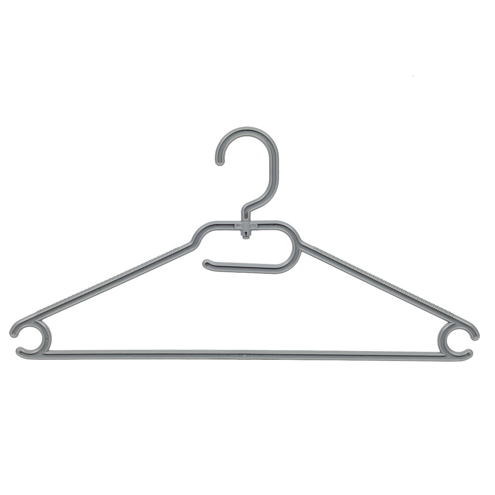 Multihanger - Volwassenen - 8445 - 50 Stuks - Kunststof - Grijs - Blousehanger - Shirthanger - 42 cm - Kledinghanger - Kleerhanger Multihanger - Volwassenen - 8445 - 50 Stuks - Kunststof - Grijs - Blousehanger - Shirthanger - 42 cm - Kledinghanger - Kleerhanger