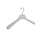 Mantelhanger - Kostuumhanger - Jassenhanger - Volwassenen - 8601 - 20 Stuks - Kunststof - Frosted - Gebogen Model - Schouderverbreding 4,5 cm - 42 cm - Kledinghanger - Kleerhanger