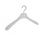 Mantelhanger - Kostuumhanger - Jassenhanger - Volwassenen - 8605 - 20 Stuks - Kunststof - Frosted - Gebogen Model - Schouderverbreding 3,5 cm - 45 cm - Kledinghanger - Kleerhanger