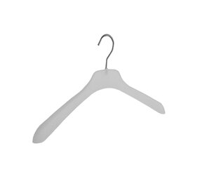 Mantelhanger - Kostuumhanger - Jassenhanger - Volwassenen - 8610 - 12 Stuks - Kunststof - Frosted - Gebogen Model - Schouderverbreding 2,5 cm - 45 cm - Kledinghanger - Kleerhanger