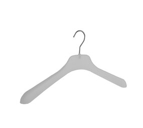 Mantelhanger - Kostuumhanger - Jassenhanger - Volwassenen - 8612 - 10 Stuks - Kunststof - Frosted - Gebogen Model - Schouderverbreding 2,5 cm - 42 cm - Kledinghanger - Kleerhanger