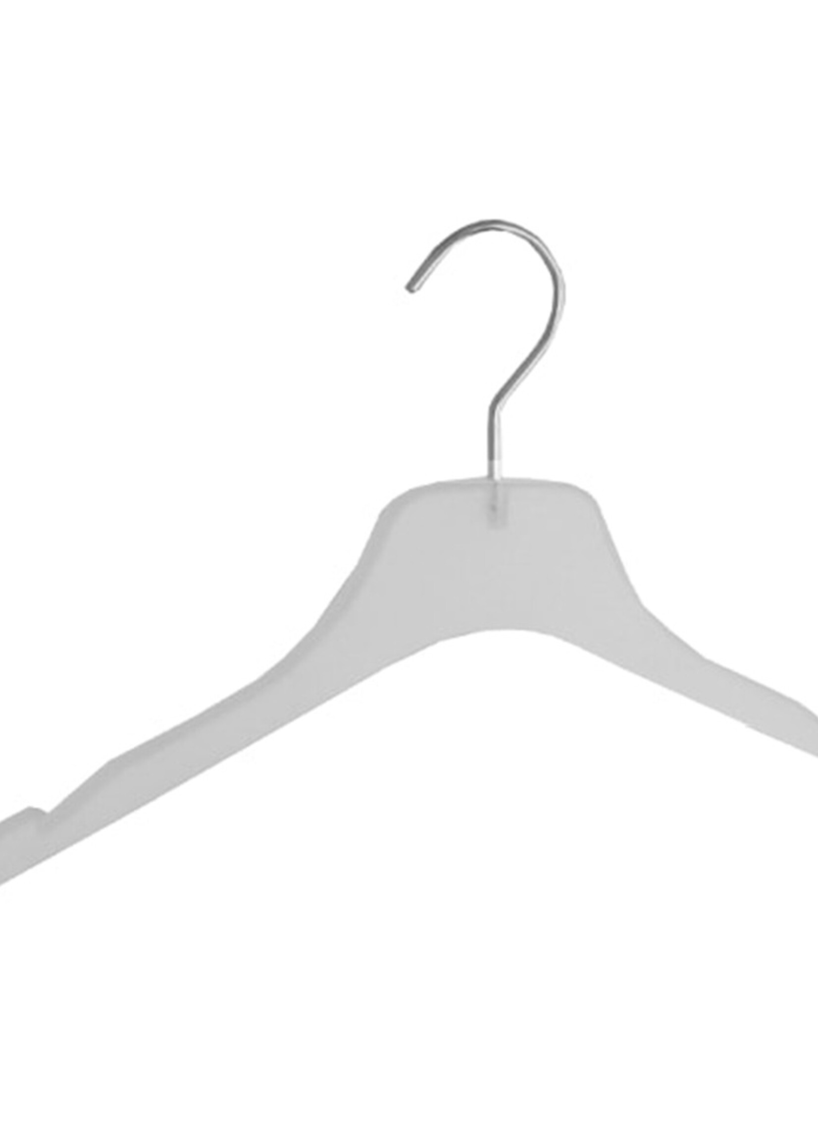 Kledinghanger - Volwassenen - 8619 - 20 Stuks - Blousehanger - Shirthanger - Kunststof - Frosted - 42 cm - Rokinkepingen - Kleerhanger