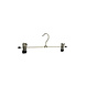 Knijperhanger - Volwassenen - 8874 - 50 Stuks - metaal - Verchroomd - Zwart - Verschuifbare Anti-slip knijpers - 35 cm - Rokhanger - Broekhanger - Pantalonhanger - Kledinghanger - Kleerhanger Knijperhanger - Volwassenen - 8874 - 50 Stuks - metaal - Verchroomd - Zwart - Verschuifbare Anti-slip knijpers - 35 cm - Rokhanger - Broekhanger - Pantalonhanger - Kledinghanger - Kleerhanger