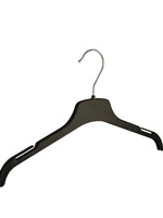Kledinghanger - Volwassenen - CTP38 - 40 Stuks - Blousehanger - Shirthanger - Kunststof - Zwart - Rokinkepingen - 38 cm - Kleerhanger - CTP-Serie