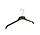 Kledinghanger - Volwassenen - CTP43 - 10 Stuks - Blousehanger - Shirthanger - Kunststof - Zwart - Rokinkepingen - 43 cm - Kleerhanger - CTP-Serie