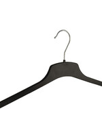 Kledinghanger - Volwassenen - CTP47 - 20 Stuks - Blousehanger - Shirthanger - Kunststof - Zwart - 47 cm - Kleerhanger - CTP-Serie