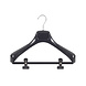 Mantelhanger - Kostuumhanger - Jassenhanger - Volwassenen - ETR40 - 10 Stuks - Kunststof - Zwart - Gebogen Model - Schouderverbreding 7,4 cm - Anti-slip Knijpers - 40 cm - Kledinghanger - Kleerhanger - ETR-Serie Mantelhanger - Kostuumhanger - Jassenhanger - Volwassenen - ETR40 - 10 Stuks - Kunststof - Zwart - Gebogen Model - Schouderverbreding 7,4 cm - Anti-slip Knijpers - 40 cm - Kledinghanger - Kleerhanger - ETR-Serie