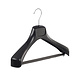 Mantelhanger - Kostuumhanger - Jassenhanger - Volwassenen - ETR40 - 20 Stuks - Kunststof - Zwart - Gebogen Model - Schouderverbreding 7,4 cm - Broeklat met Schuim - 40 cm - Kledinghanger - Kleerhanger - ETR-Serie Mantelhanger - Kostuumhanger - Jassenhanger - Volwassenen - ETR40 - 20 Stuks - Kunststof - Zwart - Gebogen Model - Schouderverbreding 7,4 cm - Broeklat met Schuim - 40 cm - Kledinghanger - Kleerhanger - ETR-Serie