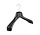 Mantelhanger - Kostuumhanger - Jassenhanger - Volwassenen - ETR40 - 40 Stuks - Kunststof - Zwart - Gebogen Model - Schouderverbreding 7,4 cm - 40 cm - Kledinghanger - Kleerhanger - ETR-Serie