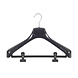 Mantelhanger - Kostuumhanger - Jassenhanger - Volwassenen - ETR43 - 50 Stuks - Kunststof - Zwart - Gebogen Model - Schouderverbreding 7,4 cm - Anti-slip Knijpers - 43 cm - Kledinghanger - Kleerhanger - ETR-Serie Mantelhanger - Kostuumhanger - Jassenhanger - Volwassenen - ETR43 - 50 Stuks - Kunststof - Zwart - Gebogen Model - Schouderverbreding 7,4 cm - Anti-slip Knijpers - 43 cm - Kledinghanger - Kleerhanger - ETR-Serie