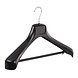 Mantelhanger - Kostuumhanger - Jassenhanger - Volwassenen - ETR46 - 30 Stuks - Kunststof - Zwart - Gebogen Model - Schouderverbreding 7,4 cm - Broeklat - 46 cm - Kledinghanger - Kleerhanger - ETR-Serie Mantelhanger - Kostuumhanger - Jassenhanger - Volwassenen - ETR46 - 30 Stuks - Kunststof - Zwart - Gebogen Model - Schouderverbreding 7,4 cm - Broeklat - 46 cm - Kledinghanger - Kleerhanger - ETR-Serie