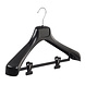 Mantelhanger - Kostuumhanger - Jassenhanger - Volwassenen - ETR46 - 50 Stuks - Kunststof - Zwart - Gebogen Model - Schouderverbreding 7,4 cm - Anti-slip Knijpers - 46 cm - Kledinghanger - Kleerhanger - ETR-Serie Mantelhanger - Kostuumhanger - Jassenhanger - Volwassenen - ETR46 - 50 Stuks - Kunststof - Zwart - Gebogen Model - Schouderverbreding 7,4 cm - Anti-slip Knijpers - 46 cm - Kledinghanger - Kleerhanger - ETR-Serie
