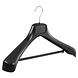 Mantelhanger - Kostuumhanger - Jassenhanger - Volwassenen - ETR49 - 10 Stuks - Kunststof - Zwart - Gebogen Model - Schouderverbreding 7,4 cm - Broeklat - 49 cm - Kledinghanger - Kleerhanger - ETR-Serie Mantelhanger - Kostuumhanger - Jassenhanger - Volwassenen - ETR49 - 10 Stuks - Kunststof - Zwart - Gebogen Model - Schouderverbreding 7,4 cm - Broeklat - 49 cm - Kledinghanger - Kleerhanger - ETR-Serie