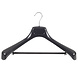 Mantelhanger - Kostuumhanger - Jassenhanger - Volwassenen - ETR49 - 10 Stuks - Kunststof - Zwart - Gebogen Model - Schouderverbreding 7,4 cm - Broeklat - 49 cm - Kledinghanger - Kleerhanger - ETR-Serie Mantelhanger - Kostuumhanger - Jassenhanger - Volwassenen - ETR49 - 10 Stuks - Kunststof - Zwart - Gebogen Model - Schouderverbreding 7,4 cm - Broeklat - 49 cm - Kledinghanger - Kleerhanger - ETR-Serie