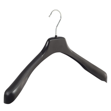 Mantelhanger - Kostuumhanger - Jassenhanger - Volwassenen - EU38 - 10 Stuks - Kunststof - Zwart - Schouderverbreding 4 cm - 38 cm - Kledinghanger - Kleerhanger - EU-Serie Mantelhanger - Kostuumhanger - Jassenhanger - Volwassenen - EU38 - 10 Stuks - Kunststof - Zwart - Schouderverbreding 4 cm - 38 cm - Kledinghanger - Kleerhanger - EU-Serie