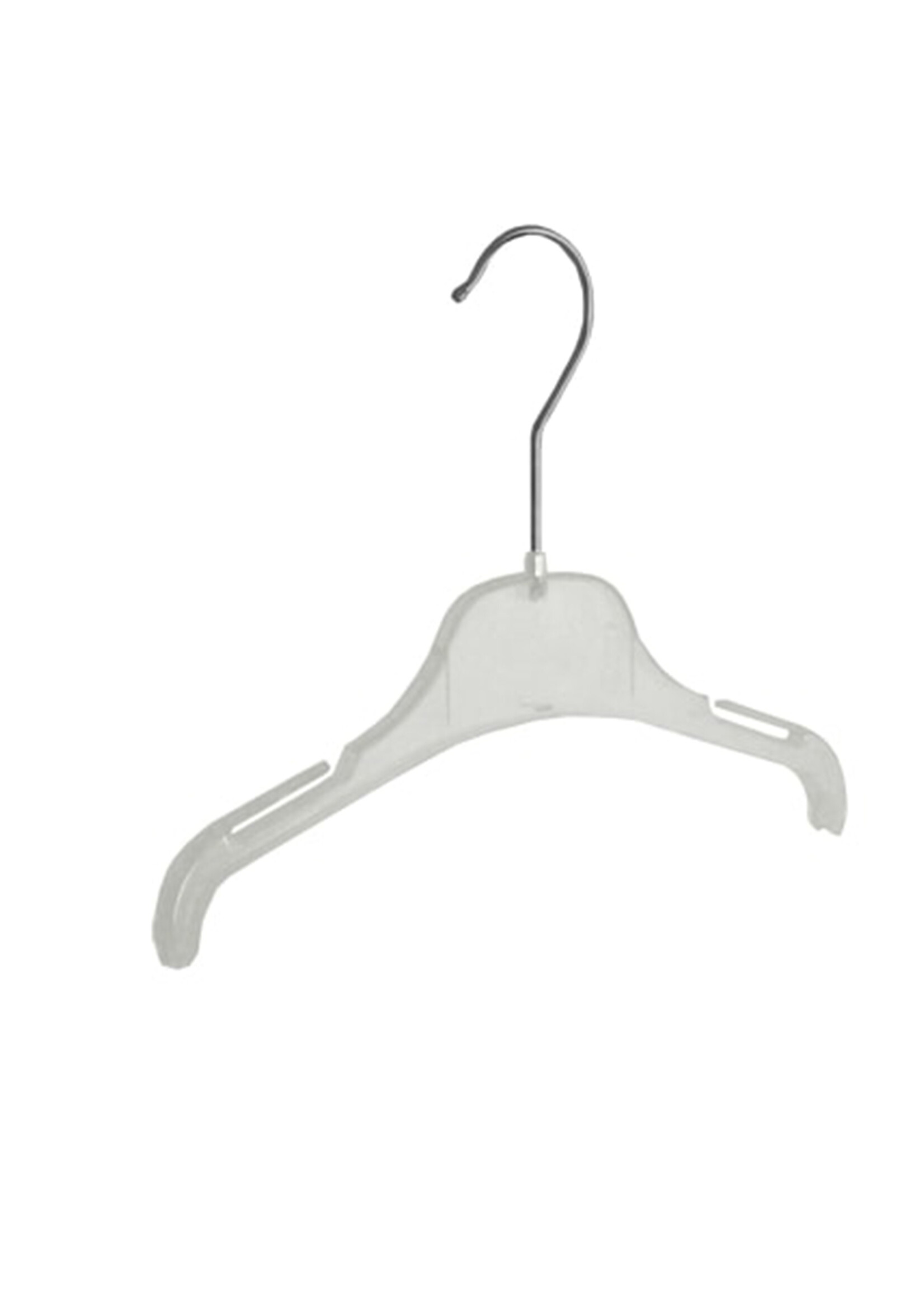 Kledinghanger - Baby - F01/26 - 10 Stuks - Blousehanger - Shirthanger - Kunststof - Transparant - Rokinkepingen - 26 cm - Kleerhanger - Babybügel - F01-Serie